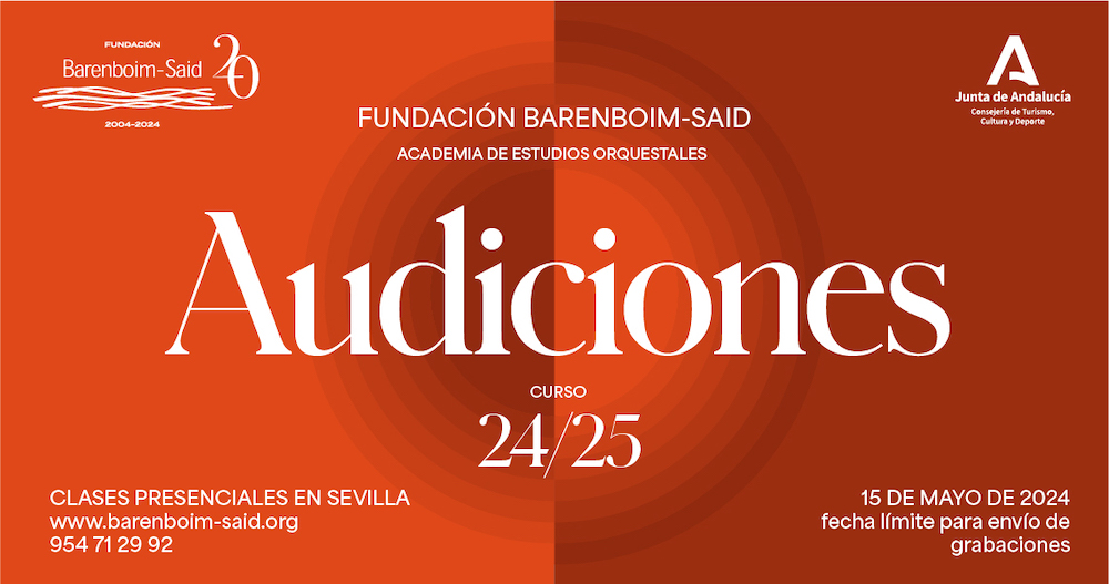La Fundación Barenboim-Said convoca audiciones para su Academia de Estudios Orquestales