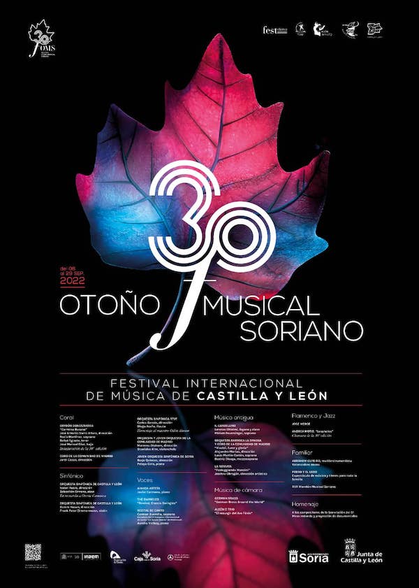 El Otoño Musical Soriano presenta la programación de su 30 edición
