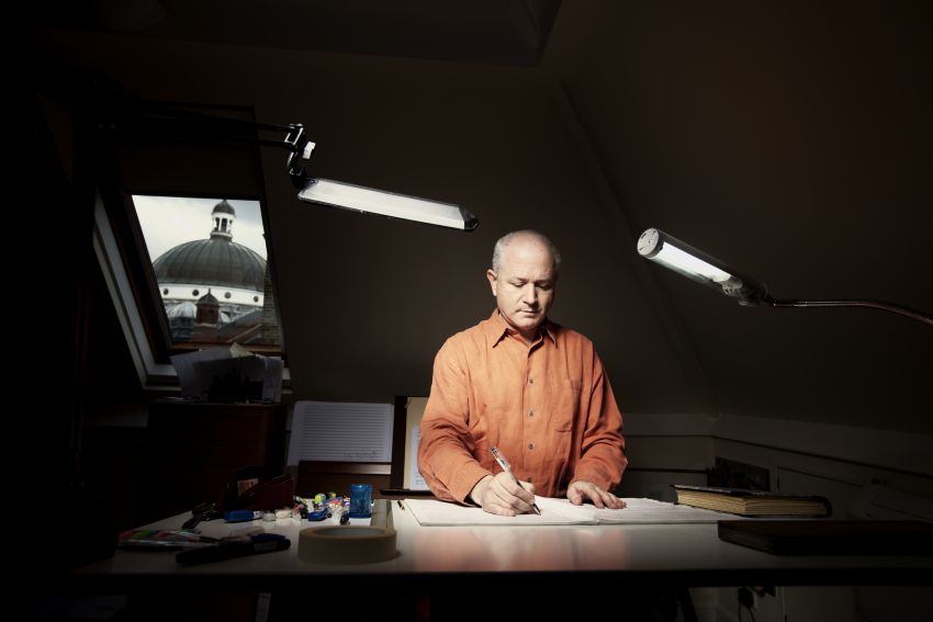 George Benjamin at writing desk credit Matthew Lloyd