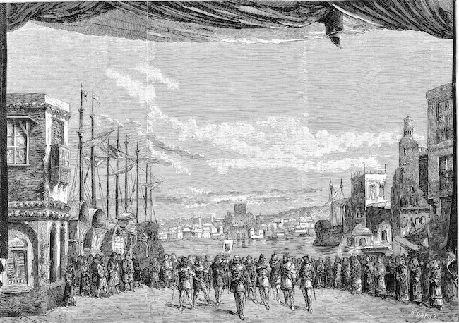 2. PARIS R. Roger de Flor Acto I Escena I. Desembarco de los almogávares en Constantinopla La Academia 07 02 1878 p. 69