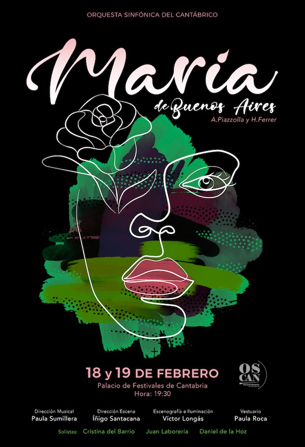 Cartel María de Buenos Aires Cantabria