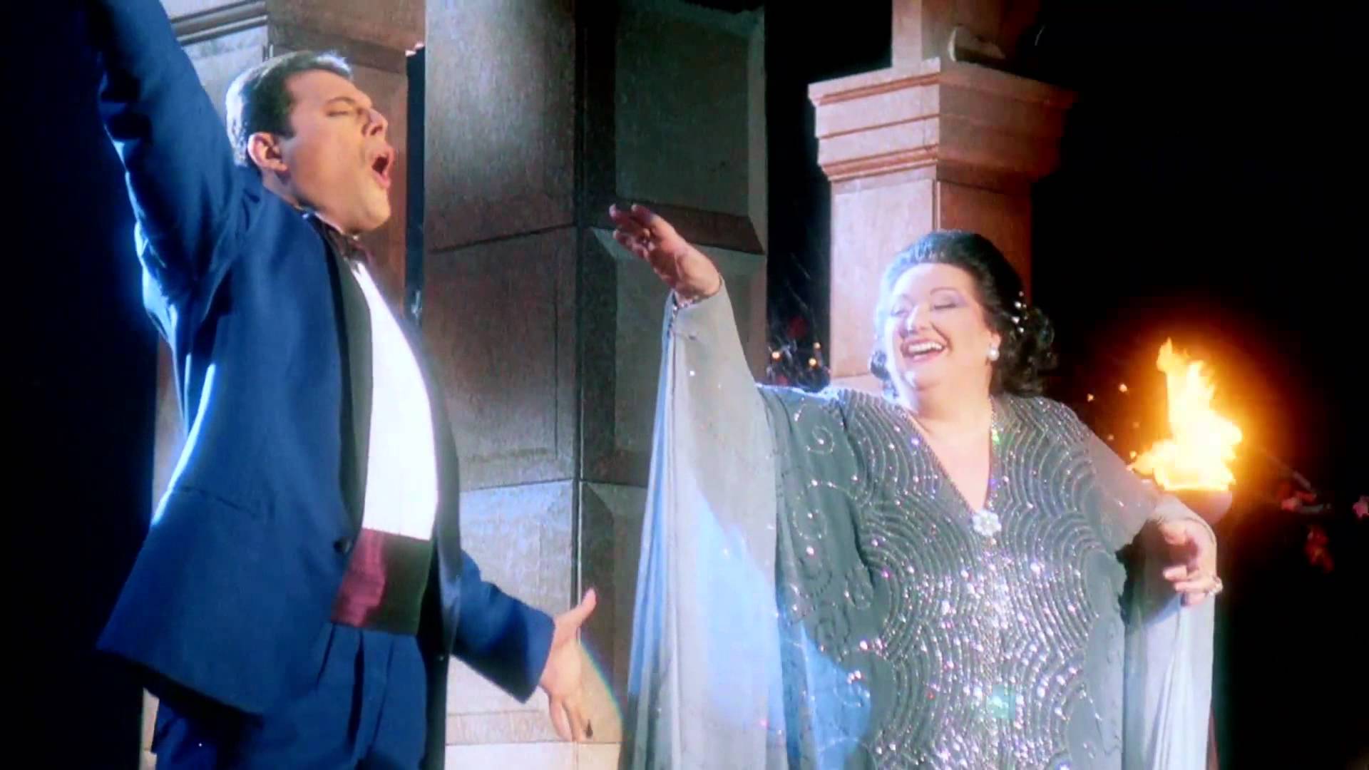 Freddie Mercury y Montserrat Caballé.