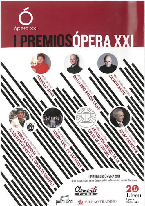 cartel Liceu premiosOperaXXI