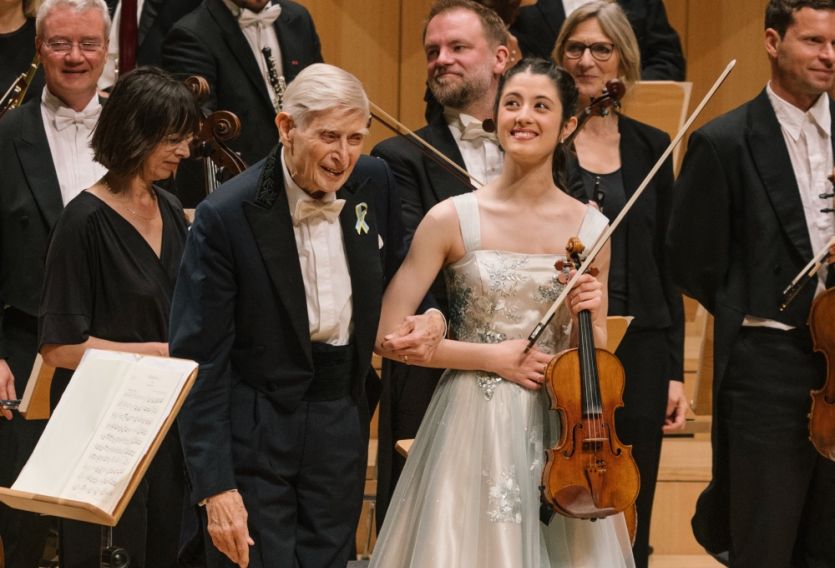 María Dueñas y Herbert Blomstedt, juntos con Mendelssohn en el Dresdner Musikfestspiele 