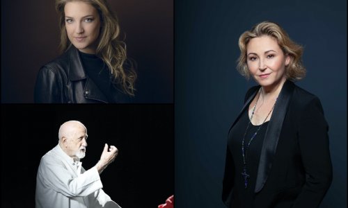 Karine Deshayes, Pier Luigi Pizzi y Marina Monzó en el Festival Rossini de Pesaro 2021