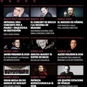 La Orquestra Simfónica Camera Musicae presenta su temporada 21/22, con Perianes, Maisky, Volodin y Kopatchinskaja, entre otros