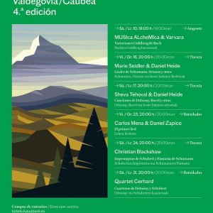 Carlos Mena, Lina Tur Bonet y Varvara, entre los artistas de la cuarta edición de la Schubertíada Valdegovía