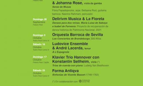 El Festival de Música Antigua de Aranjuez celebrará su XXVIII edición a comienzos de otoño