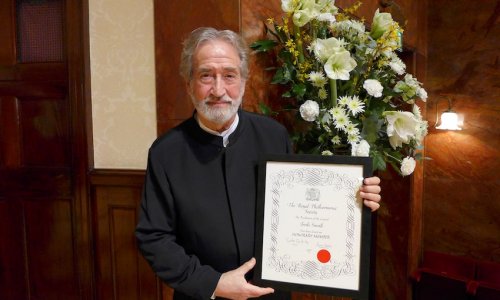 Jordi Savall, nombrado miembro de honor de la Royal Philharmonic Society de Londres