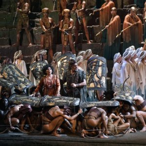 Krassimira Stoyanova, Piotr Beczala, Jamie Barton y Carlos Álvarez en la "Aida" del Teatro Real