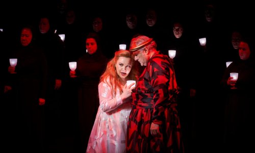 Zeljko Lucic y Ekaterina Semenchuk en el reparto alternativo del "Macbeth" ideado por Jaume Plensa en el Liceu