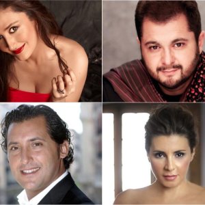 Jorge de León, María José Montiel, Sabina Puértolas y Celso Albelo en la temporada 23-24 de la Ópera de Tenerife