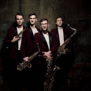 El cuarteto de saxofones Kebyart inaugura la sexta edición de la Schubertíada en Valdegovía, en Álava