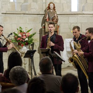 El cuarteto de saxofones Kebyart inaugura la Schubertíada en Valdegovía, con obras de Bach, Mozart, Magrané y Widmann