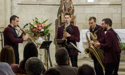El cuarteto de saxofones Kebyart inaugura la Schubertíada en Valdegovía, con obras de Bach, Mozart, Magrané y Widmann