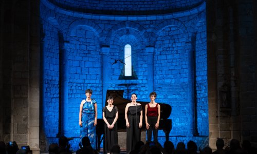 Elionor Martínez, Olivia Zaugg, Mireia Tarragó y Carmen Santamaría en el ciclo "Lied the Future' de la Schubertíada