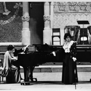 Canciones catalanas con orquesta en el homenaje a Victoria de Los Ángeles el Palau de la Música Catalana