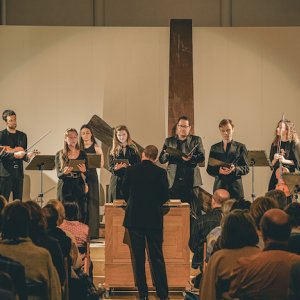 Los solistas ganadores de la Salvat Beca Bach 2024, en concierto en el Palau de la Música