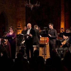 Xavier Sabata, Joan Magrané y Javier Perianes en la edición de Pascua 2024 del Festival de Peralada