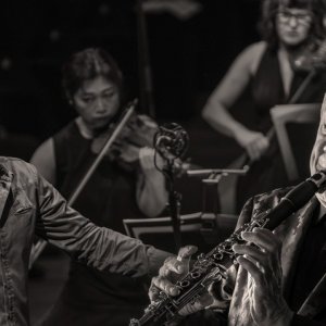Paquito D'Rivera, Sara Ferrández, Judith Jáuregui y Cristina Gómez Godoy en la temporada 24-25 de la ADDA Simfònica de Alicante