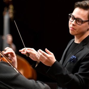 Tarmo Peltokoski y Juan Floristán, juntos en el Festival de Granada con la OCG