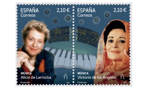 Correos presenta sendos sellos dedicados a Victoria de Los Ángeles y Alicia de Larrocha