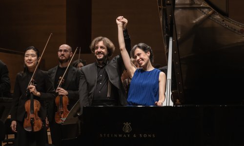 Alba Ventura y Jaume Santonja con la OBC, con obras de Garreta, Beethoven y Brahms