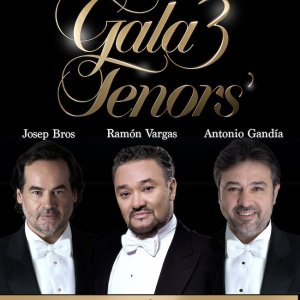 Los tenores José Bros, Ramón Vargas y Antonio Gandía, juntos en concierto en el Palau de la Música