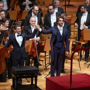 Lorenzo Viotti y Gautier Capuçon en el Auditorio de Zaragoza, con la Filarmonica della Scala