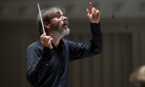 Ilvan Volkov y Horacio Lavandera junto a la Orquesta Sinfónica de Galicia