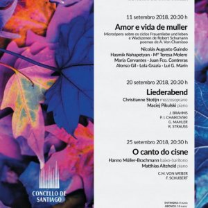 Santiago de Compostela presenta su XIX Ciclo de Lied